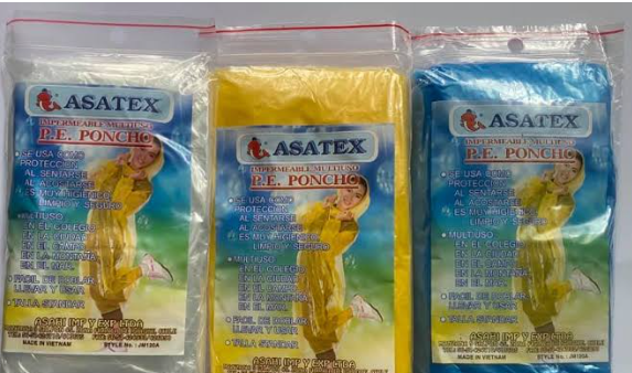 PONCHO DE PLASTICO ASATEX